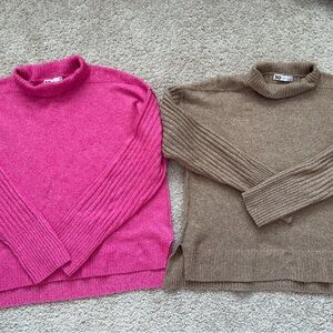 SO Women's Pink and Brown Sweaters
